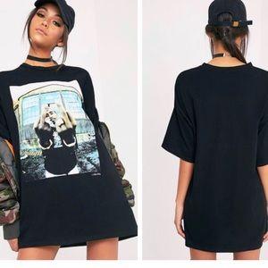 Tupac Black T-Shirt Dress - Pretty Little thing
